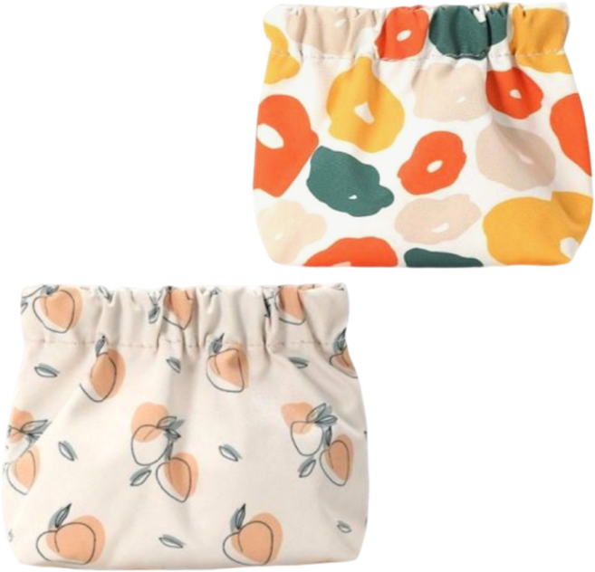 론조모니 똑딱 원터치 미니 다용도 파우치 2p