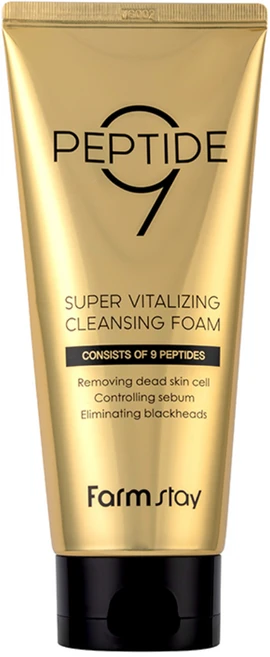 팜스테이 펩타이드9 슈퍼 바이탈라이징 클렌징 폼, 180ml, 1개 - 쿠팡