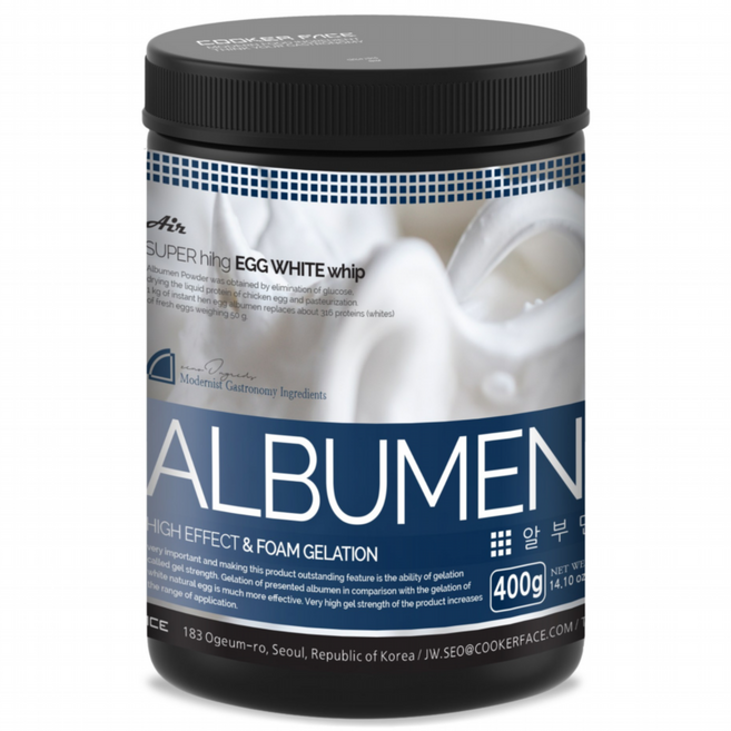 알부민 머랭 완전대체 알부멘 에그화이트 하이퍼 난백파우더 / 분자패스츄리 소재, 400g, 1개