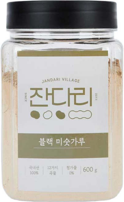 잔다리 검은콩 블랙 미숫가루, 1개, 600g