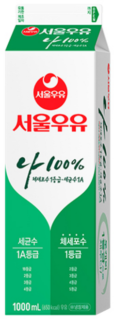 서울우유 나100% 1000ml, 1L, 4개