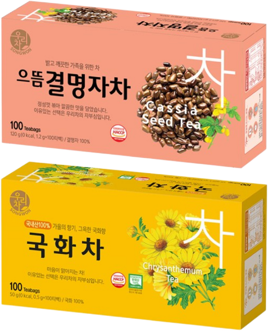 송원 국화차 100T +으뜸 결명자차 100T, 1개