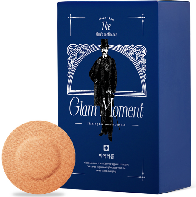 글램모먼트 포맨 스킨 핏 커버 니플밴드 60p, 1개