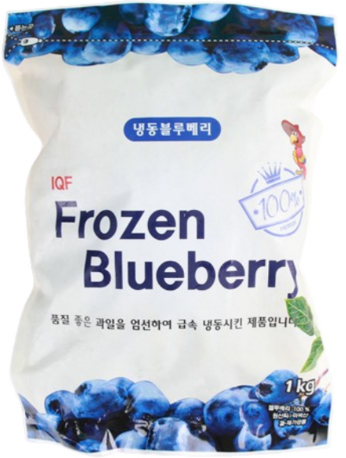 냉동 블루베리 1kg 미국산, 1개