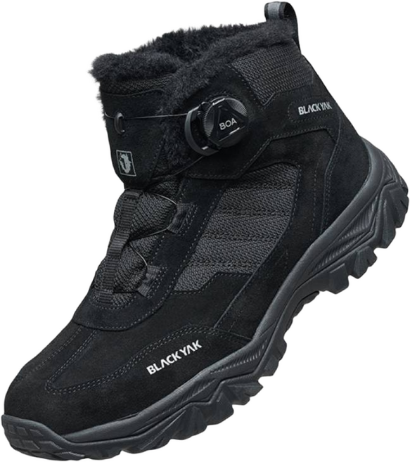 블랙야크 겨울 경등산화 활동화 소가죽 털신 FUR 안감 다이얼타입 생활 방수 방한화 블리자드 D