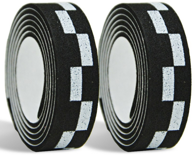 위즈맥스 EVA 쿠션 탁구 라켓 사이드 테이프, 2개, 체크블랙