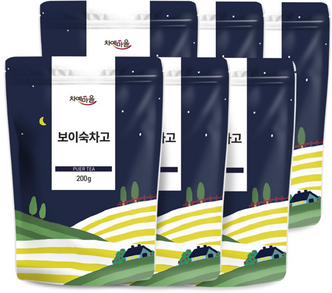 차예마을 달여만든 고농축 동결건조 보이차고 원미 보이숙차고 200g.., 200g, 6개, 1개입