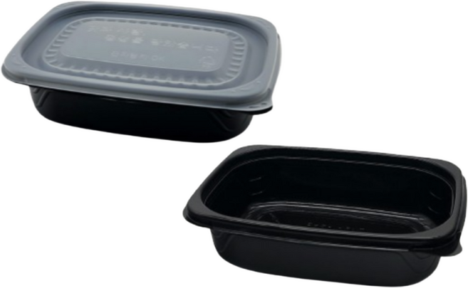 에스제이케미칼 죽용기 소 블랙 500개 세트, 1개