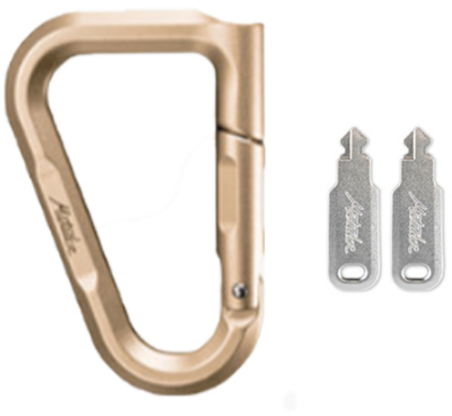 마타도르 베타락 카라비너자물쇠 Travel Lock MATQLL001, 1개, 1단, 골드(Gold)