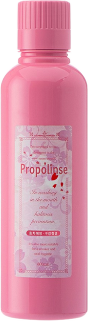 프로폴리스 무알콜 벚꽃 가글 구강청결제 잇몸염증, 3개, 600ml