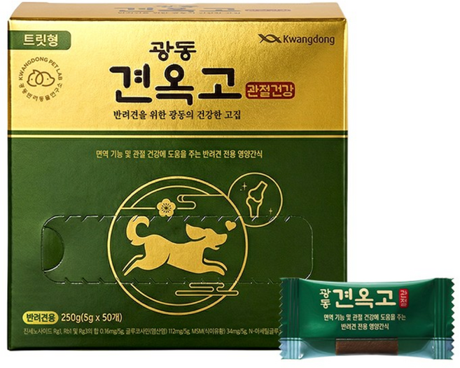 광동 견옥고 관절건강 강아지 영양제, 250g, 뼈/관절강화, 1개