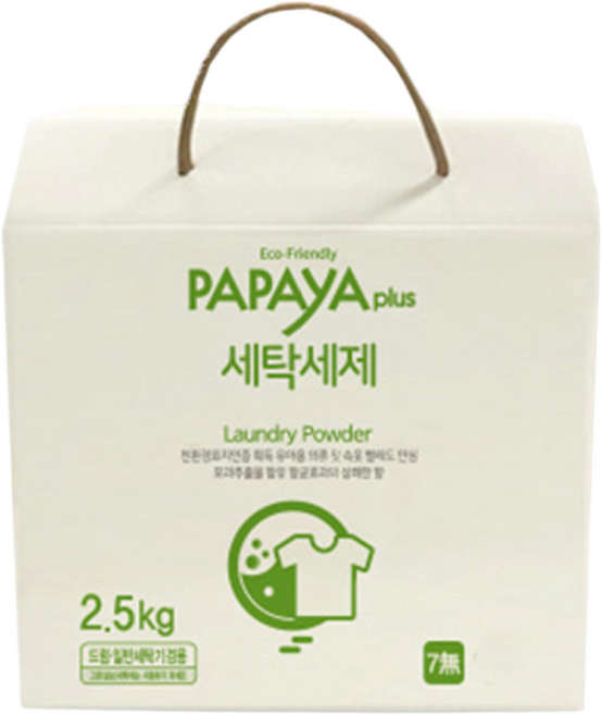 자연에서 온 안전한 분말 세탁세제 2.5kg, 1개