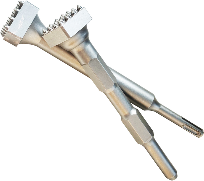 세인티에프 부시 해머 다가네(2종구성) 육각 SDS PLUS 텅스텐 카바이드 드릴 비트 콘크리트, 육각 생크 타입