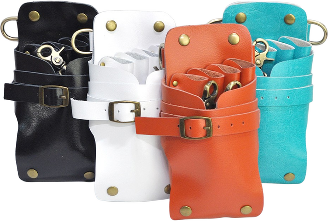 루시피 클래식 미용 가위집(4정)/가위케이스/가위가방, 블루, 1개