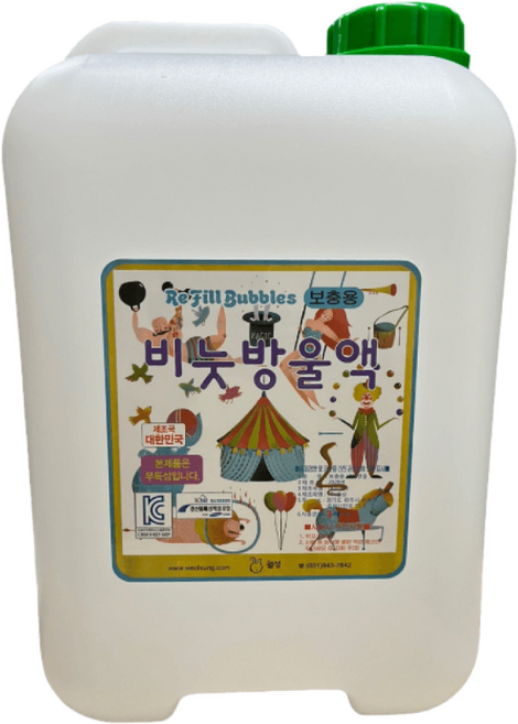 월성 대용량 18리터 비눗방울, 혼합, 1개, 일반용