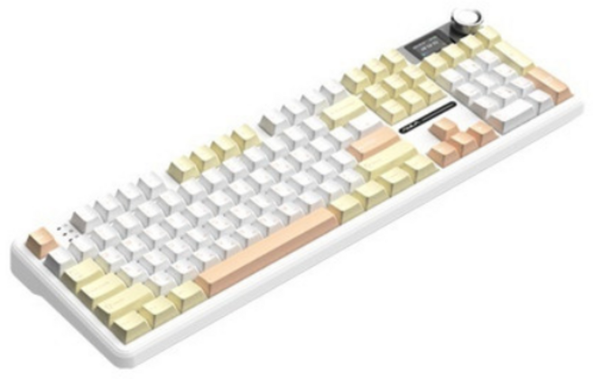 [AULA] 유 무선 블루투스 기계식키보드 독거미 F108Pro 한영 펀키스, 오로라 블랙 LEOBOG 저소음 솜사탕축