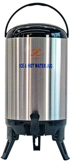 "특허받은 바닥 토출구" 필하이 프미리엄 대용량 보온보냉 스텐물통 워터저그 A타입 10L(실용량 9.5L)