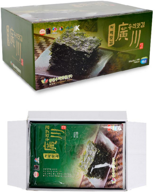 광천우리맛김 파래 전장김 (20g*10봉), 200g, 1박스