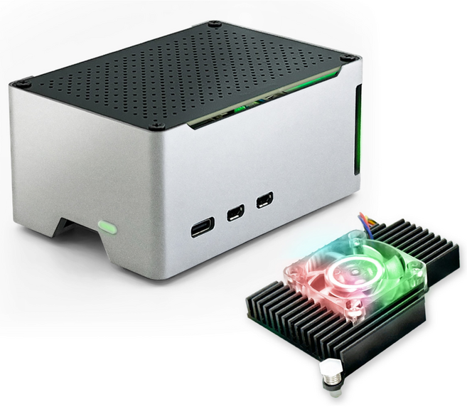 라즈베리파이5 컴팩트 알루미늄 방열 케이스 [CP]