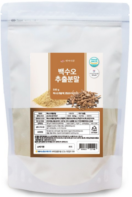 국내산 백수오 추출분말 500g HACCP 인증제품, 1개