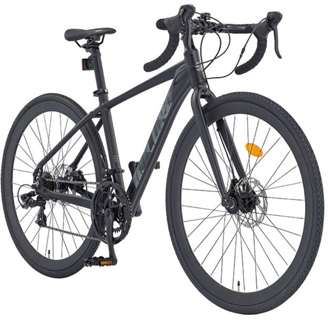 스마트 700C 밀로드 2026년 알루미늄 로드자전거 듀얼레버, 1개, 180cm, 블랙 440 미조립