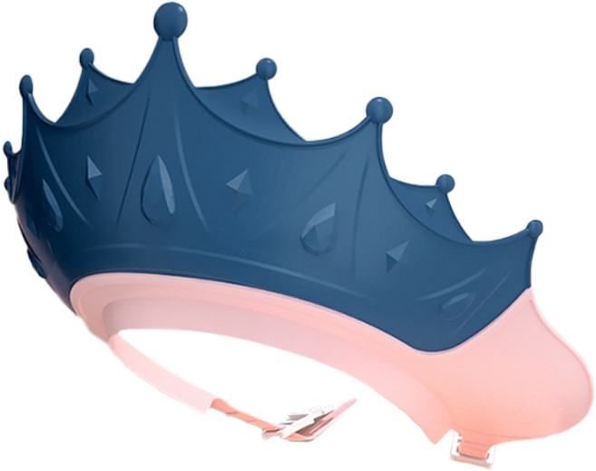 왕관 아기 샴푸캡, 네이비, 1개