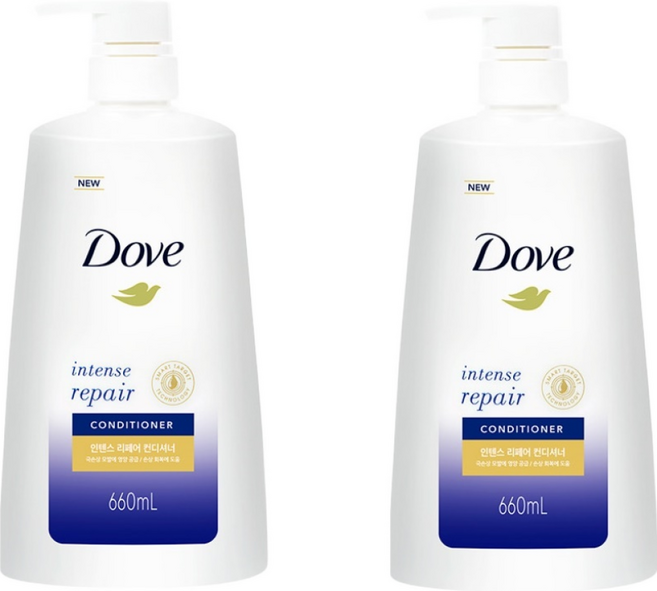 도브 인텐스 리페어 컨디셔너, 2개, 660ml