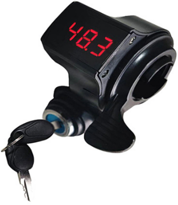 데일리쇼핑 전동킥보드 스로틀 일체형 볼트 핸들바 잔량 게이지 볼트 도난 키박스 악세사리 튜닝 용품 자전거 오토바이, 1개, 색상램덤