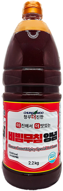 청우 더진한 비빔무침양념 만능비빔소스, 7개, 2.2kg