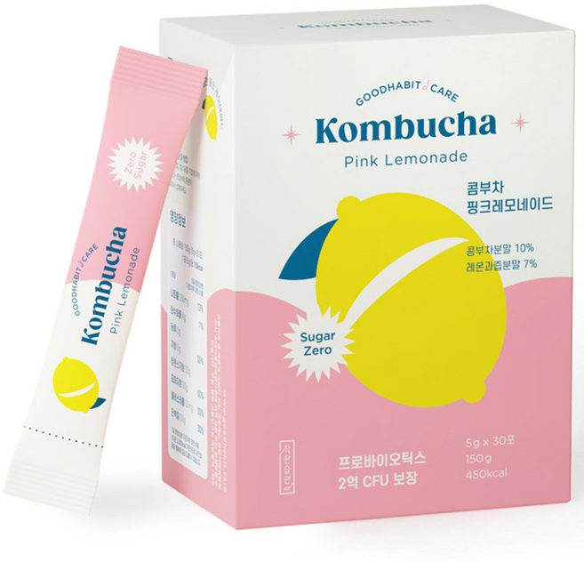 착한습관 콤부차 핑크레모네이드, 30개입, 5g, 1개