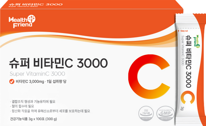 헬스프랜드 슈퍼 비타민C 3000 100포, 1개, 300g