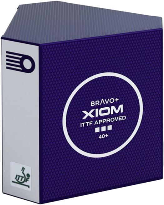 엑시옴 브라보 플러스 ITTF 6입 경기용 탁구공, 1세트, 6개입, 화이트