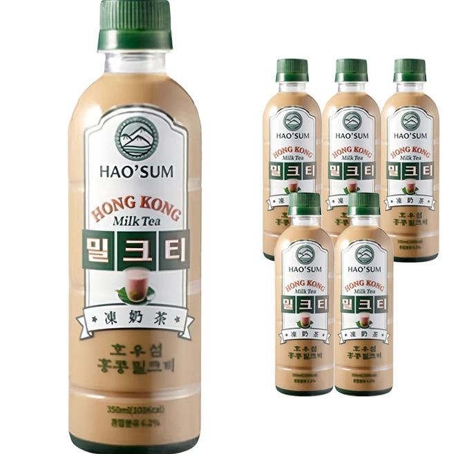 호우섬 홍콩 밀크티, 350ml, 6개 - 쿠팡