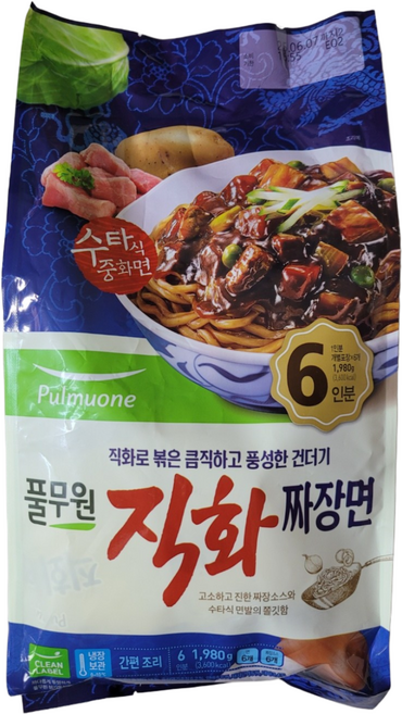 풀무원 직화 짜장면 6인분 1980g, 1개