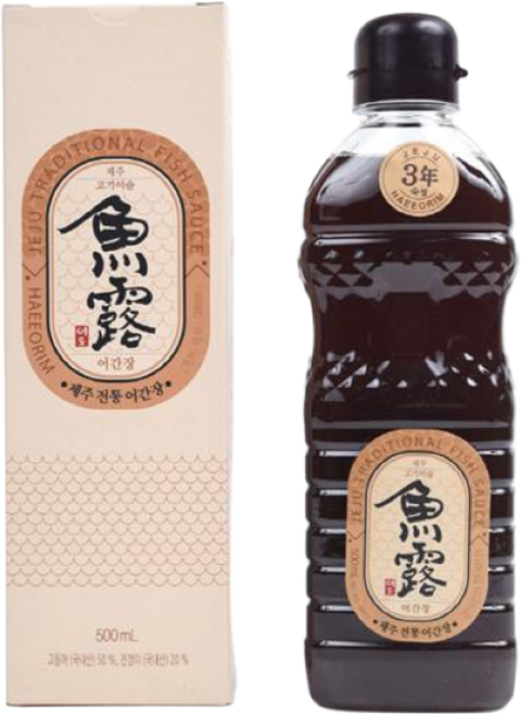 어로고기이슬 해어림 제주 전통 어간장, 500ml, 1개