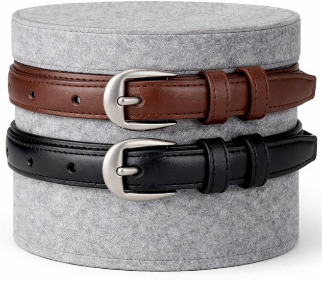 어썸H 여성 벨트 소가죽벨트 캐주얼 청바지 정장 허리띠 1+1구성