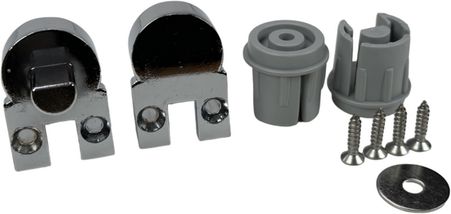 샤워부스 부속 무힌지 상하캡 B타입 실버 샤워부스 유리문 도어봉 부속캡 봉마감, 1세트