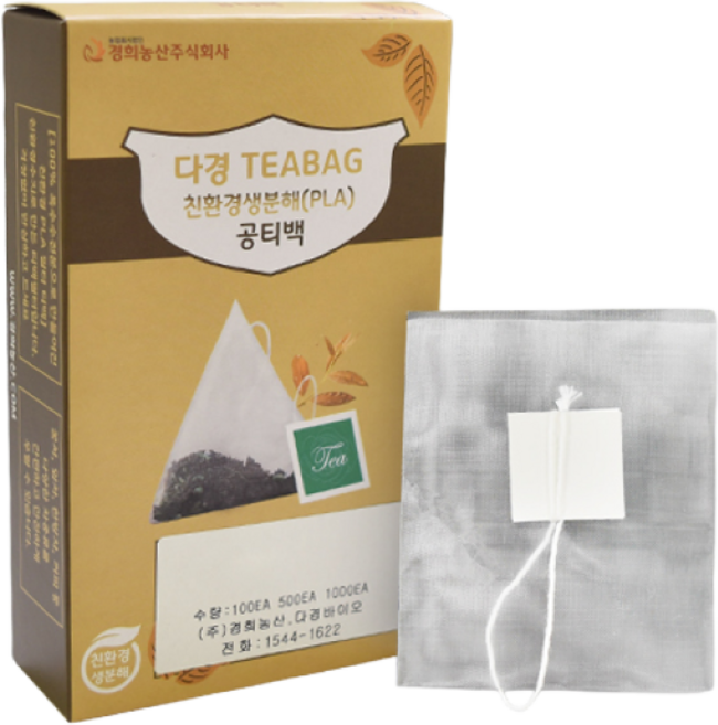 PLA공티백 생분해공티백 티백주머니 100매 국산, 100개, 28-3번공태그-생분해메쉬필터(중)긴실