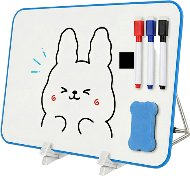 서플라이랩 스탠딩 미니 양면 자석 화이트보드 세트, 1세트