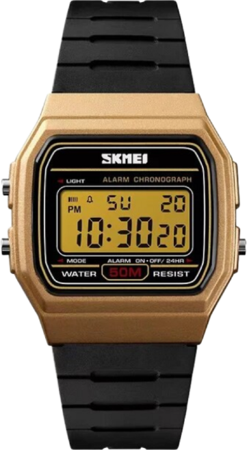 SKMEI SKM-1412 남자여자커플 전자 f91st 알람스탑워치디지털스포츠 사각 손목 시계