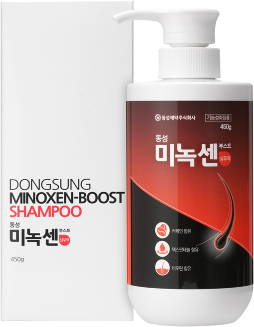 동성제약 미녹센부스트 탈모완화기능성 볼륨샴푸 450g