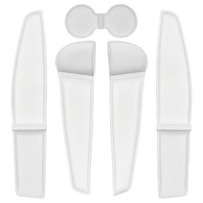 Hwanchi 테슬라 Model Y/YL 모델 차량용 수납함 중앙 콘솔 컵 홀더 TPE 도어 수납매트, 흰색, 1세트