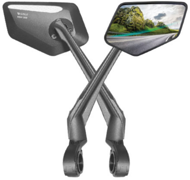 신지전자 RBM-300 자전거 백미러 사이드미러 핸들바 거울 후사경 전기자전거용거울, 좌우세트, 1개