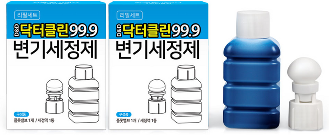 닥터클린 자동 변기세정제 리필세트A 2개, 1세트