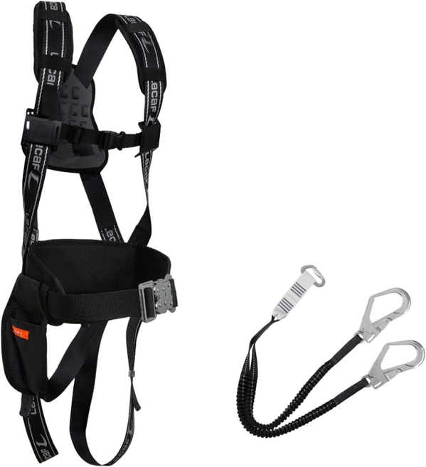 르까프 TA-023-AL 전체식 안전벨트 AL엘라더블쥠줄, 검정, 1개