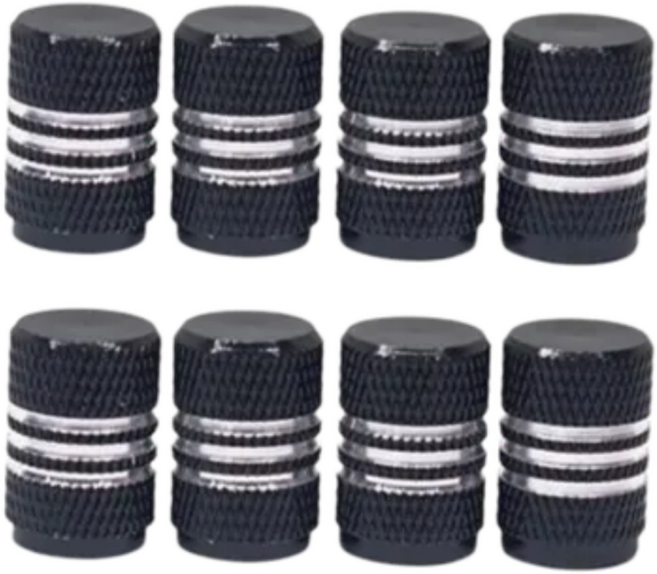 레어템 다용도 올가드 타이어캡, 블랙, 8개