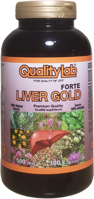 캐나다 퀄리티랩 리버골드 포르테 300캡슐 + 사은품 간건강 영양제 밀크시슬, 1개, 500mg, 300회분