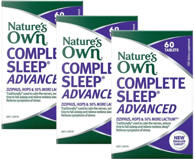 Nature's Own Complete Sleep Advanced 60 Tablets 3병특가, 3개, 60정 - 쿠팡