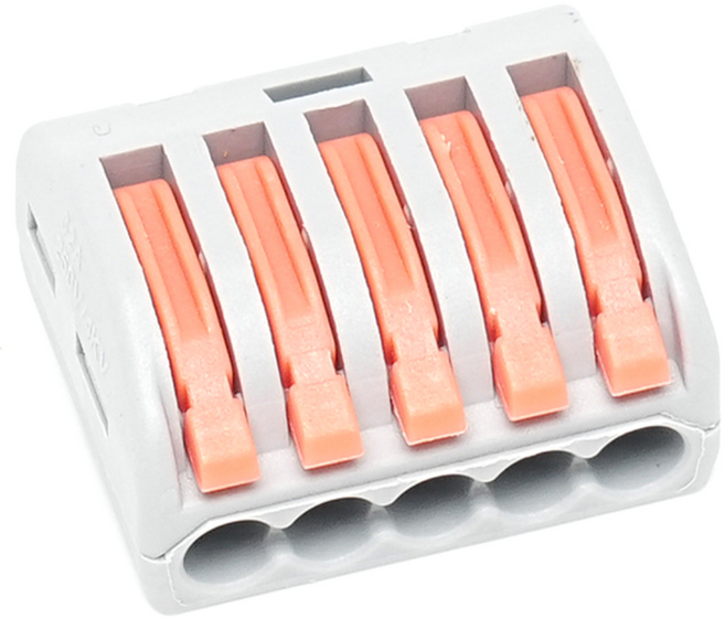 차즈라 2선 전선 연결 커넥터 원터치 와이어 컨넥터 PCT-222 10개입, 1개