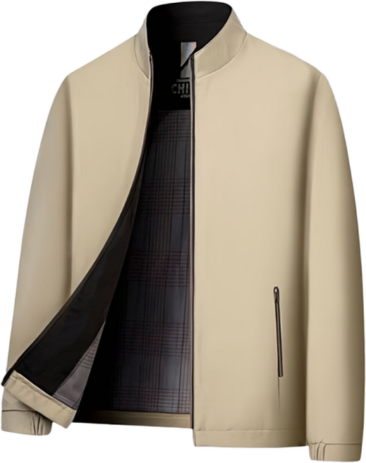 봄가을 남성 비즈니스 캐주얼 재킷 바람막이 중장년 상의 아빠 코트 정장 터틀넥 얇은 트렌드에 멋스러운 아우터